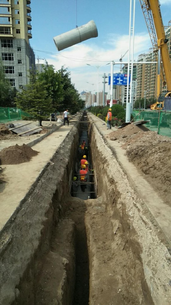 陇西县渭州路雨水排放工程